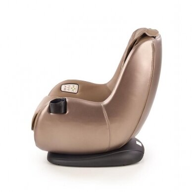 Smėlio spalvos fotelis su masažo funkcija 5