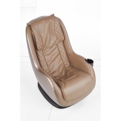 Smėlio spalvos fotelis su masažo funkcija 1