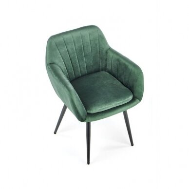Tamsiai žalia kėdė 2