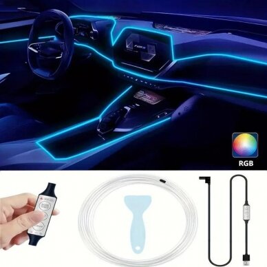 Neoninis automobilio LED juostinis apšvietimas