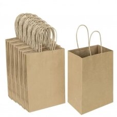 Popieriniai maišeliai su rankenomis
